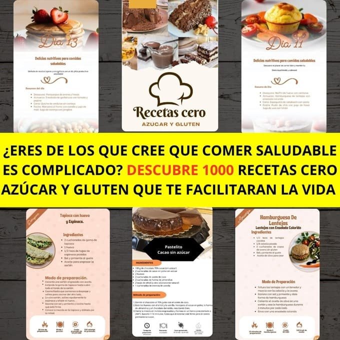 365 Días De Recetas Cero Azúcar Y Gluten Ebook 1000 Recetas Cero Azúcar y Gluten